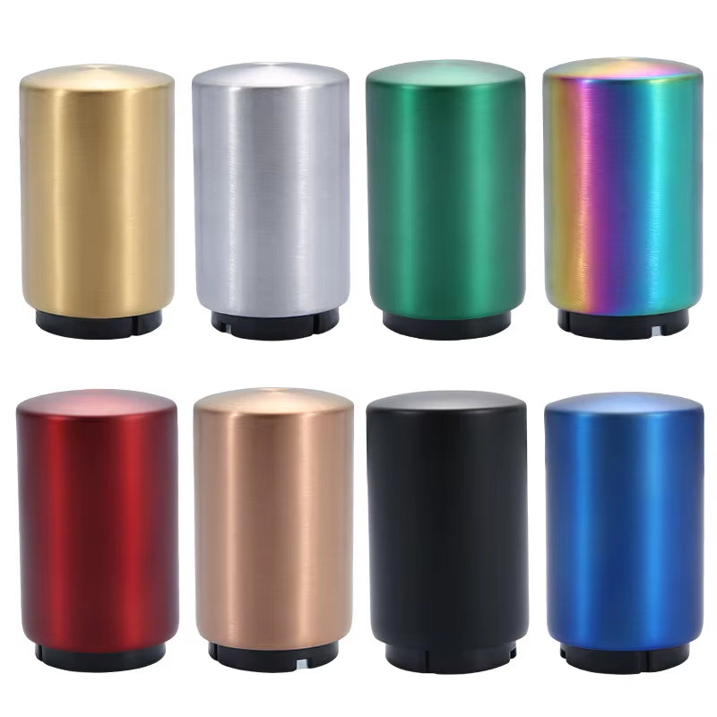 Automatic Beer Bottle Opener Magnetic Stainless Steel Push down Bottle Popper Wine Beer Soda Cap Opener Kitchen Accessories